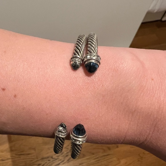 David Yurman Cable Bracelet
Sterling Silver, Prasiolite, Diamonds, 5mm - Picture 4 of 5